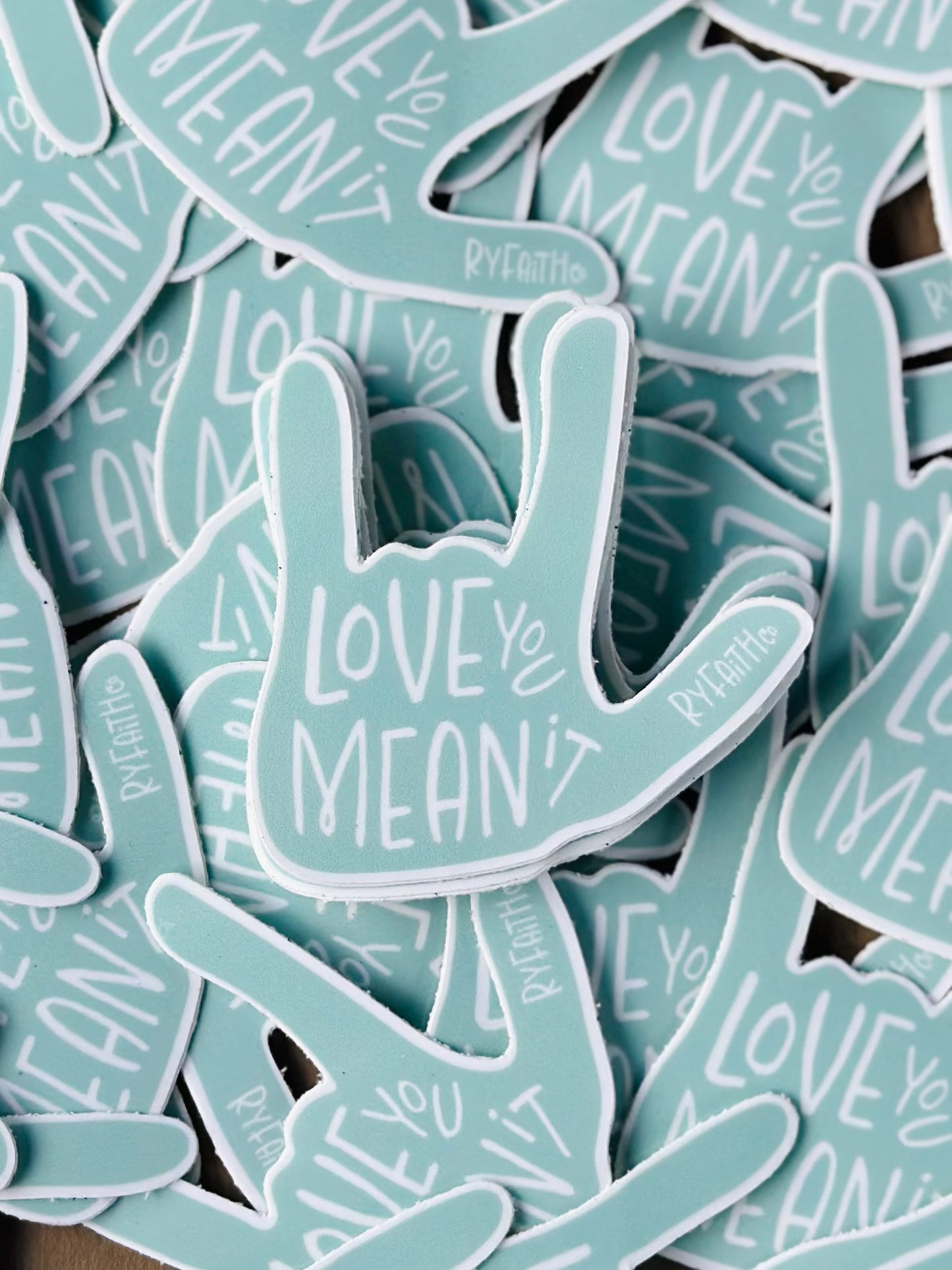 love you mean it sticker