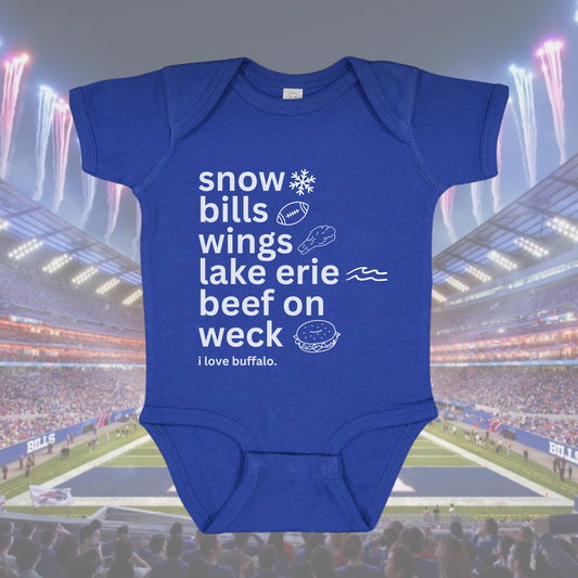 all roads lead to buffalo onesie