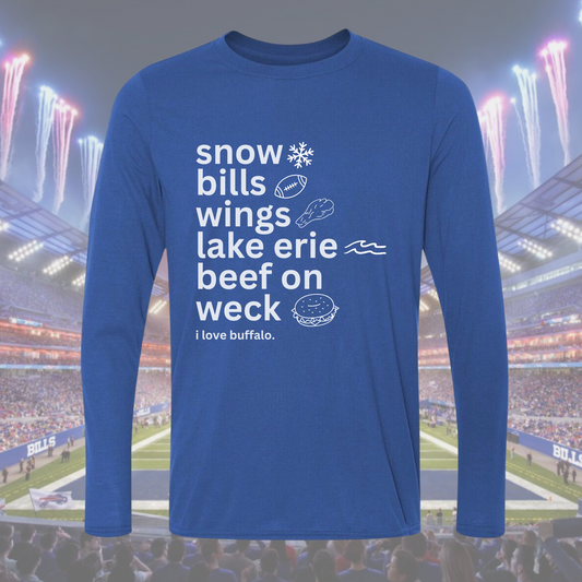 all roads lead to buffalo long sleeve