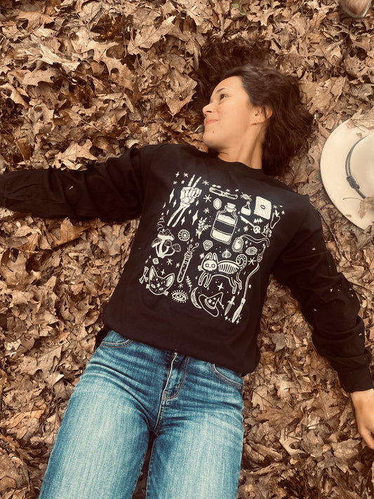 halloween collage long sleeve
