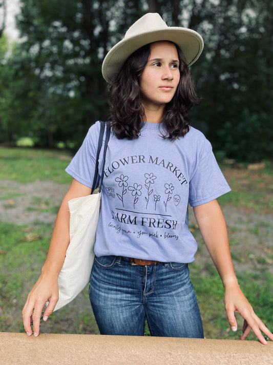 flower market tee