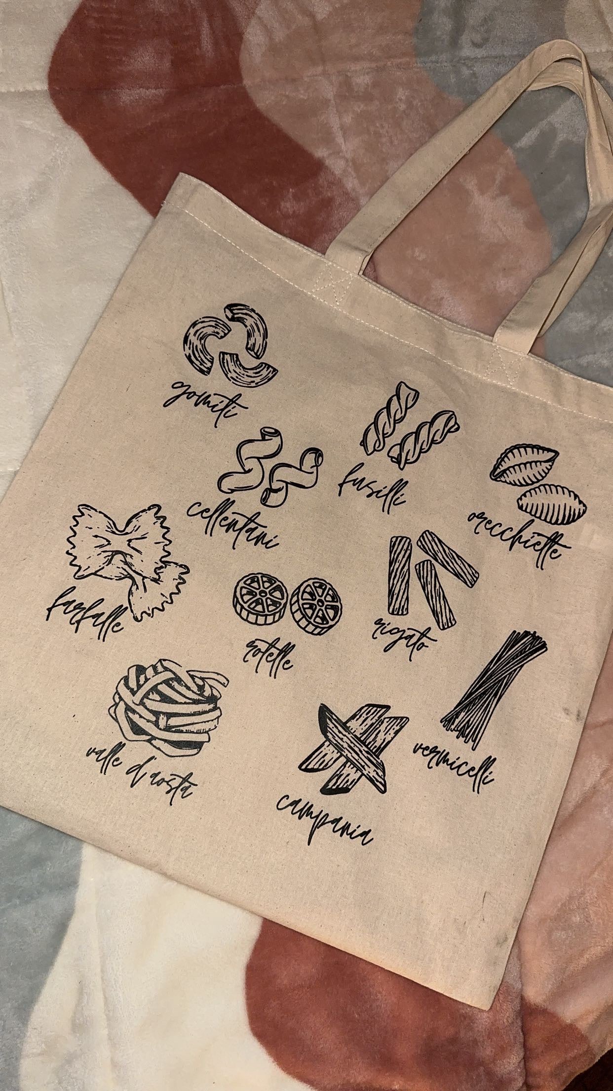 Pasta Tote Bag