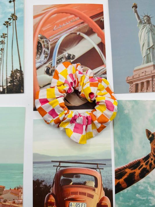 candy check scrunchie
