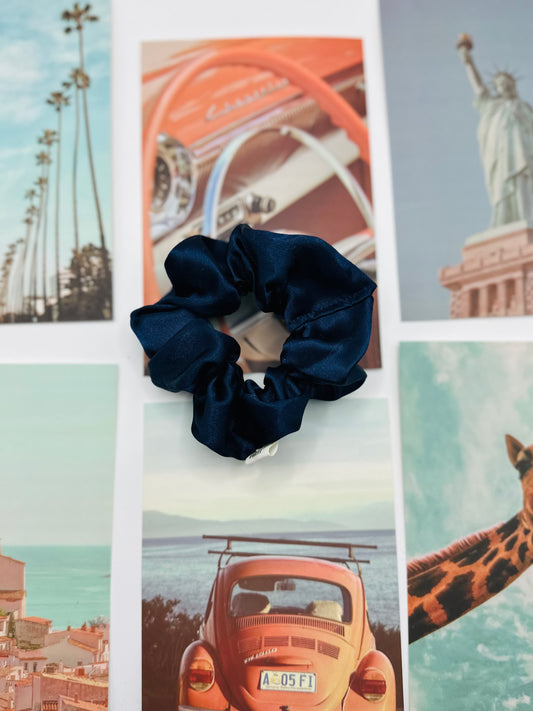 navy baby scrunchie