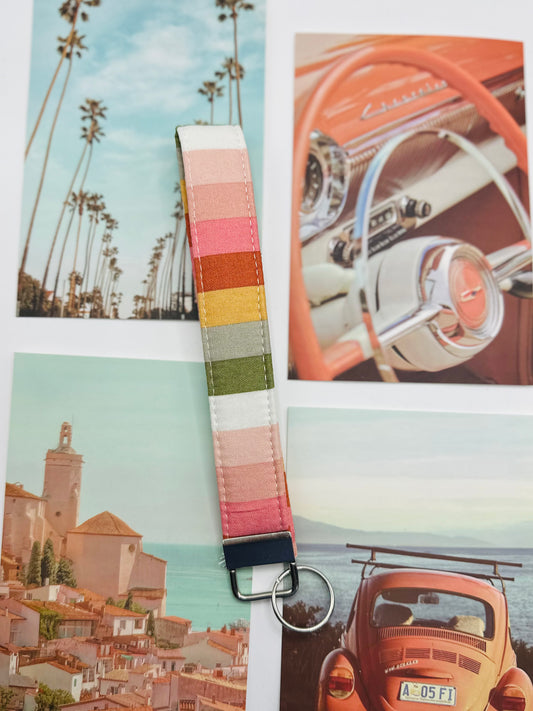 candy stripe keychain