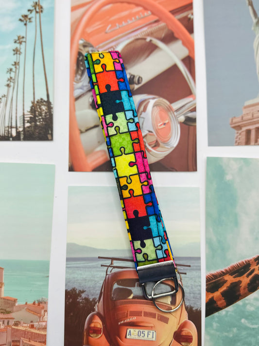 puzzle keychain