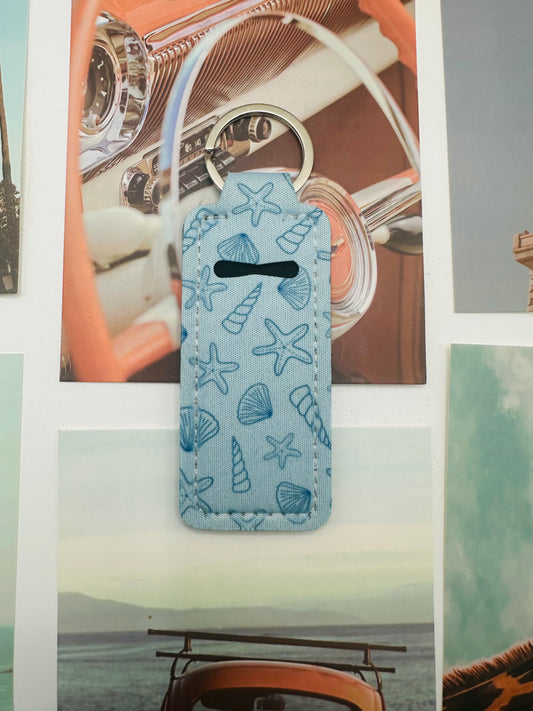 seaside chapstick holder