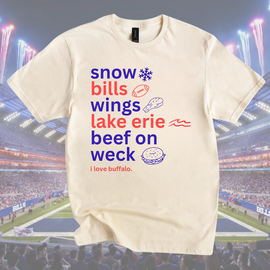 all roads lead to buffalo tee